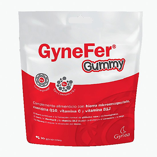 Gynefer gummy 30 gominolas frambuesa